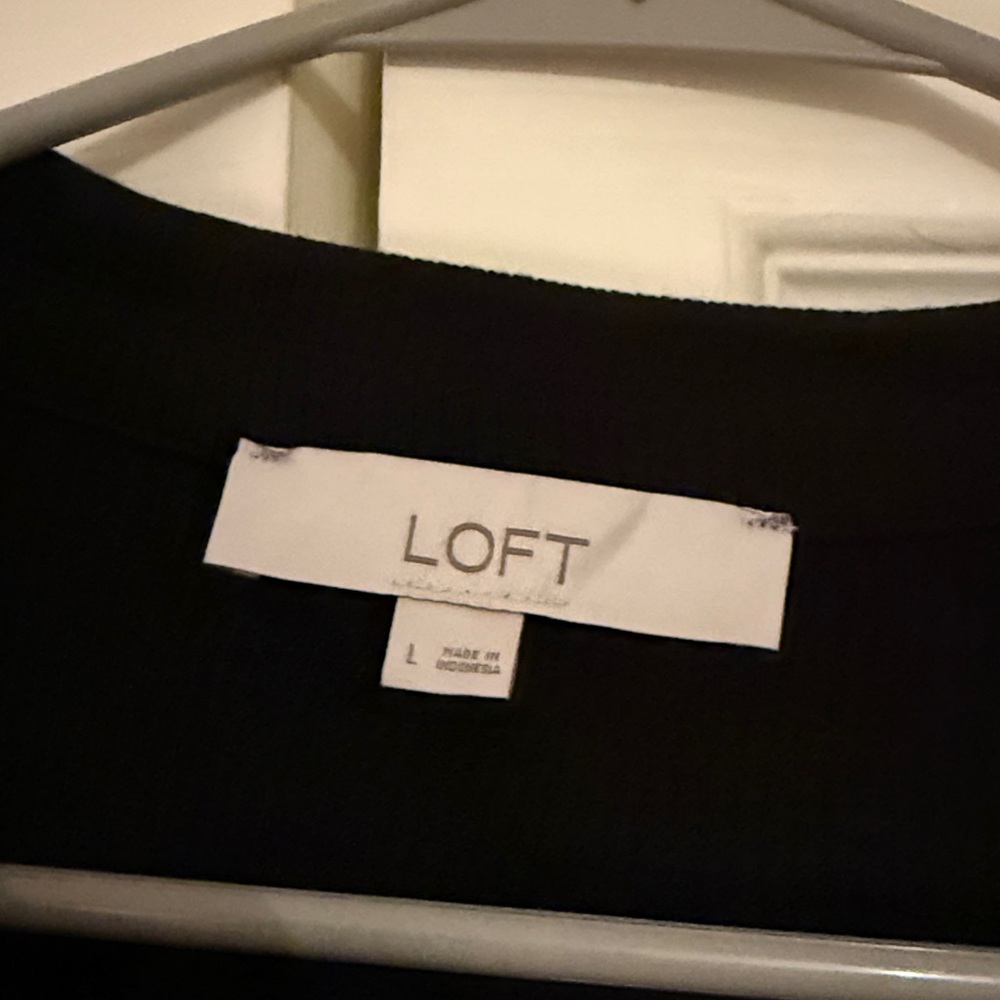 Loft Collared Ribbed Top - Picture 2 of 2